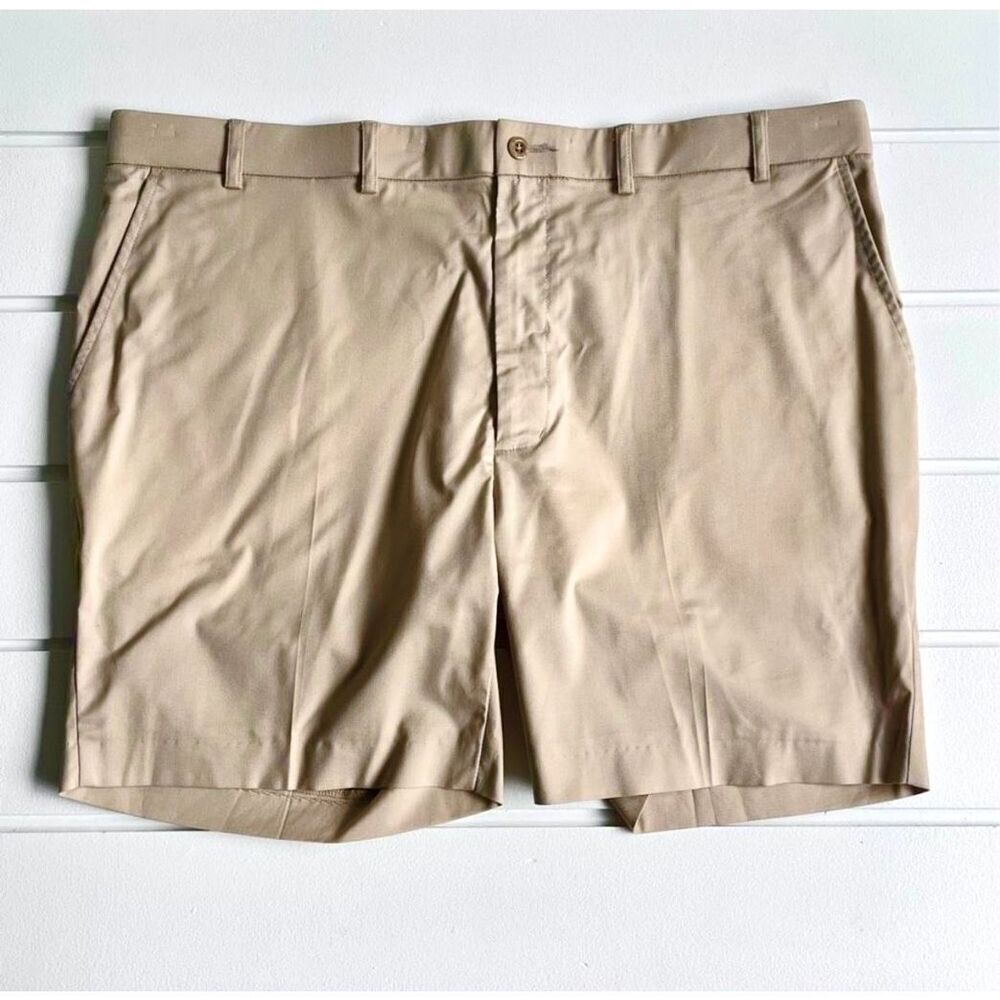 Sportif Mens Plus Size Flat Front Khaki Shorts Size 46